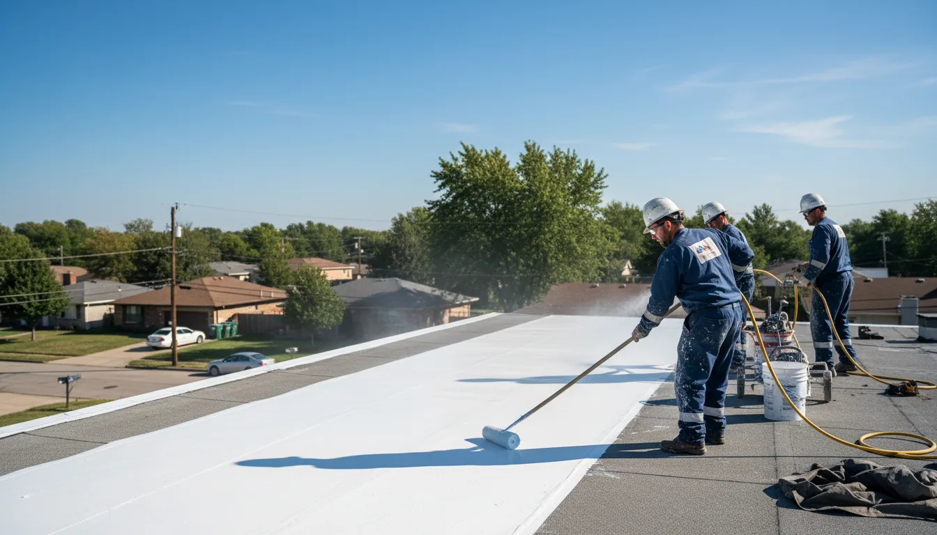 Commercial roof coating in Fabens, TX near me